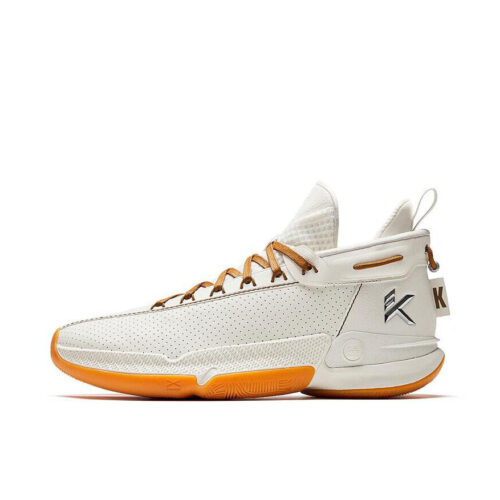ANTA KT9 Klay Thompson "Boat" Best Shooter Basketball Sneakers in White Brown