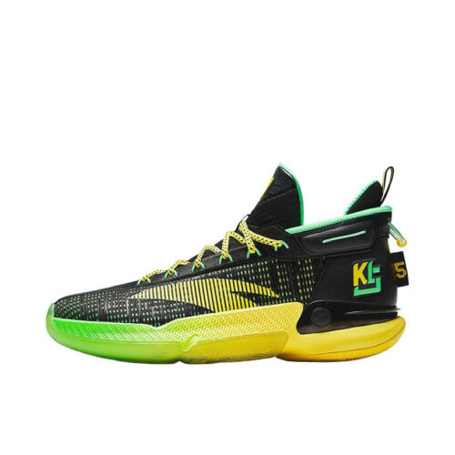 ANTA KT9 Klay Thompson "LuNi PE" Best Shooter Basketball Sneakers in Black/Yellow/Green