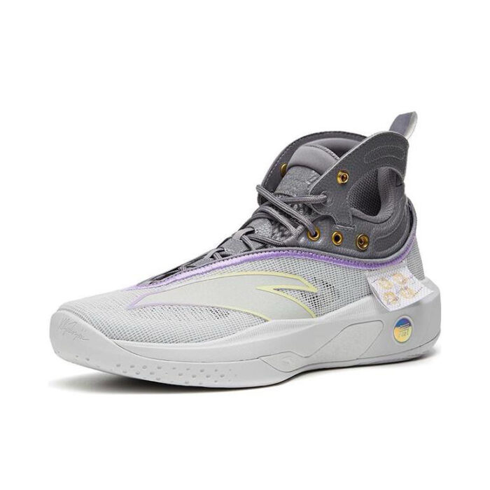 ANTA KT8 Klay Thompson "Starlight" Best Shooter Basketball Sneakers in Purple/Silvery - Image 2