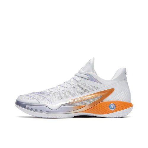 ANTA ZUP4 Free to Dream Z UP "Rocket tail flame"Crazy Light Basketball Shoes White Orange