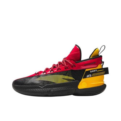 ANTA KT9 Klay Thompson "Sany Heavy Industry" Limited Edition Basketball Sneakers in Black/Yellow/Red