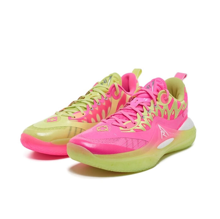 Rigorer Austin Reaves AR2 "Fusion" SE Basketball Shoes Pink/Neon Green - Image 3