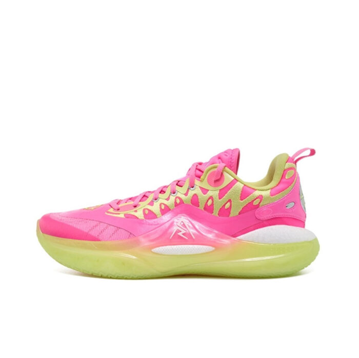 Rigorer Austin Reaves AR2 "Fusion" SE Basketball Shoes in Pink/Neon Green