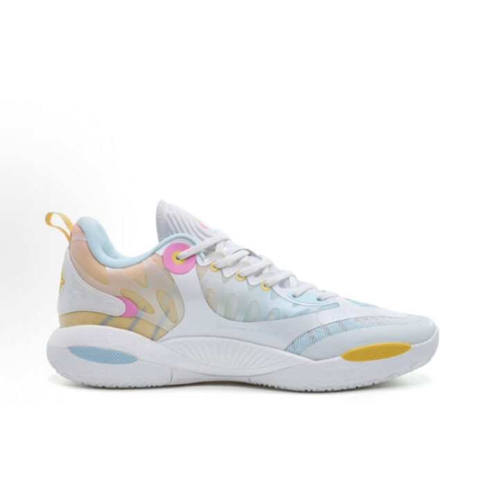 Rigorer Austin Reaves AR2 "Ice Cream" Basketball Shoes in White Blue Pink - Image 2